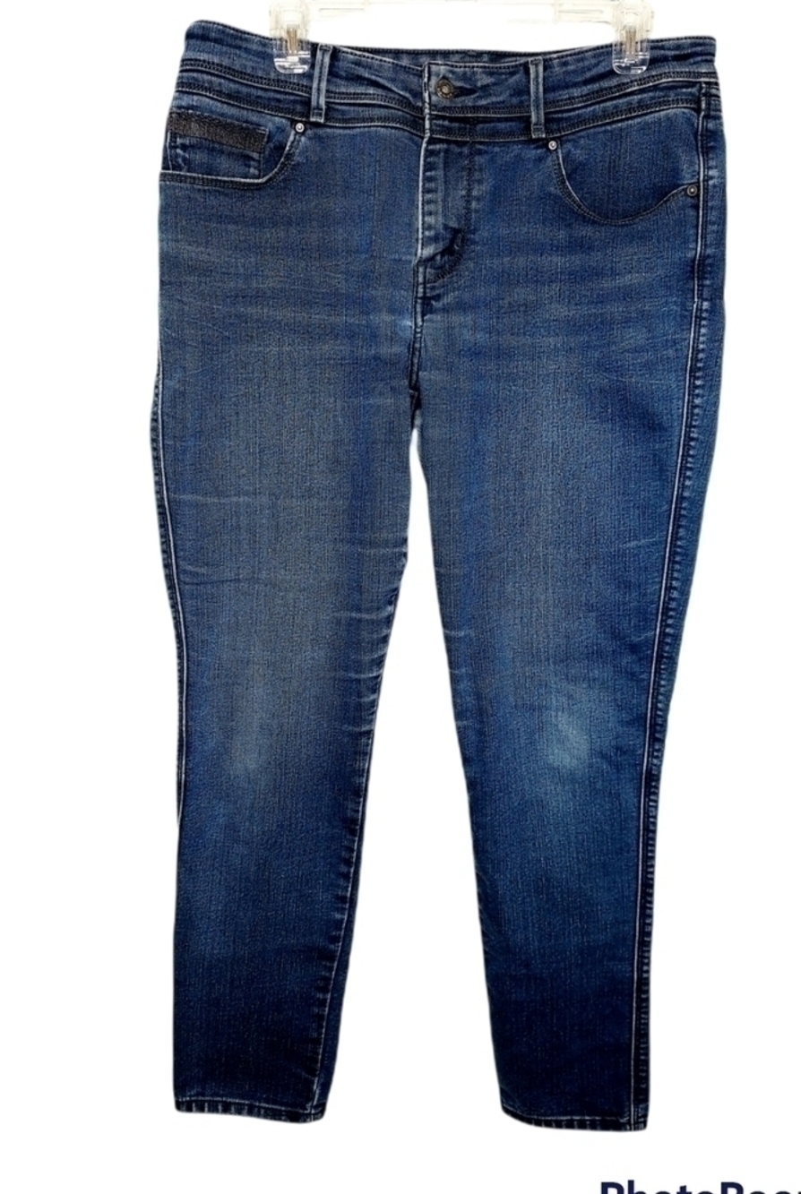 Levi's Womens Demi Curve Classic Rise Skinny Fit Stretch Denim Jeans Size 14 L32